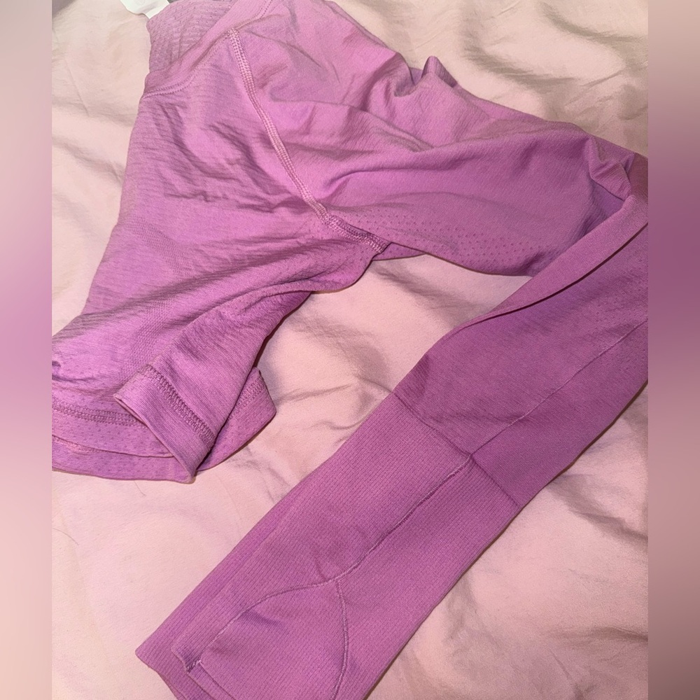 dahlia mauve cropped swiftly tech long sleeve